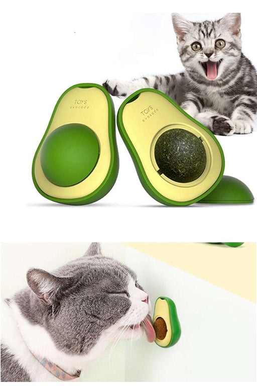 Avokado Tasarımlı Kedi Yalama Topu Bonvagon