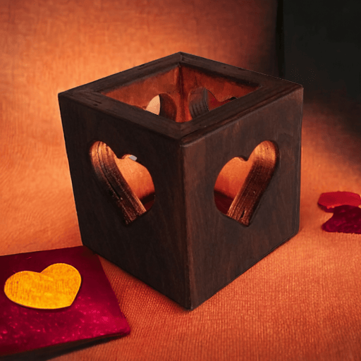 Four Hearts Tealight Mumluk 11cm Bonwood Bonvagon