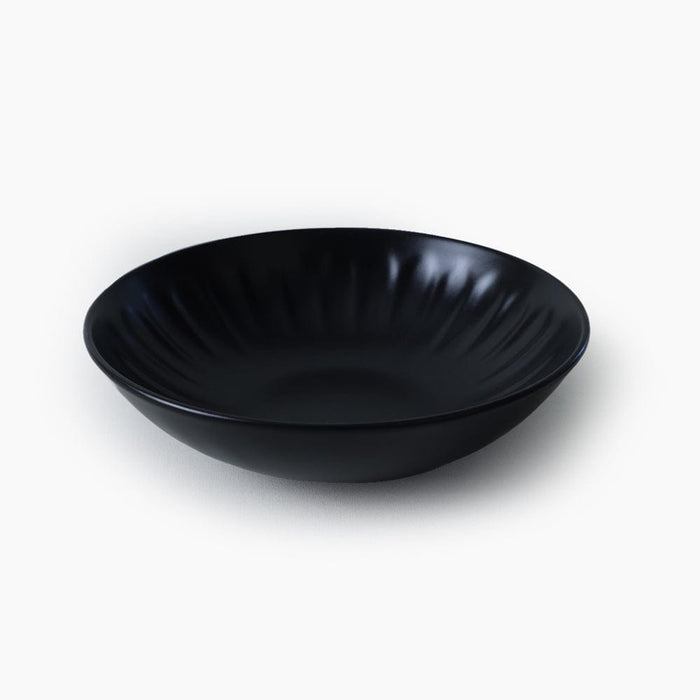 Mat Siyah Badem Yemek Tabağı 22 cm 6 Adet Bonvagon