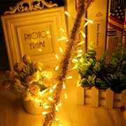 10 Metre 100 Ledli 8 Fonksiyonlu Dekoratif Lambader Sarı Lamba Bonvagon