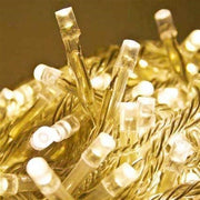 10 Metre 100 Ledli 8 Fonksiyonlu Dekoratif Lambader Sarı Lamba Bonvagon