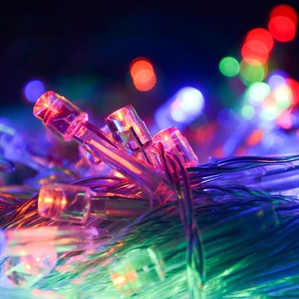 10 Metre 100 Ledli 8 Fonksiyonlu Karışık Renkli RGB Led Lamba Bonvagon