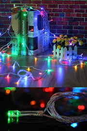 10 Metre 100 Ledli 8 Fonksiyonlu Karışık Renkli RGB Led Lamba Bonvagon