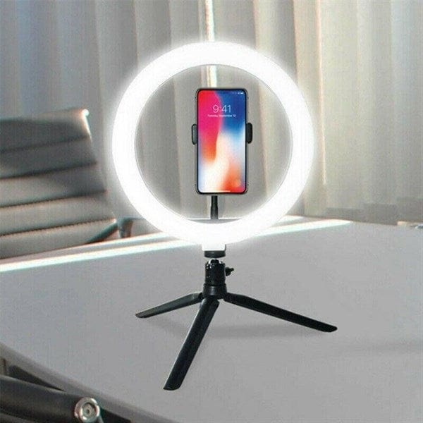 10inç 26cm Youtube Instagram Tiktok Selfie Stüdyo Video Fotoğraf Ring Light Tripod Led Halka Işık Bonvagon