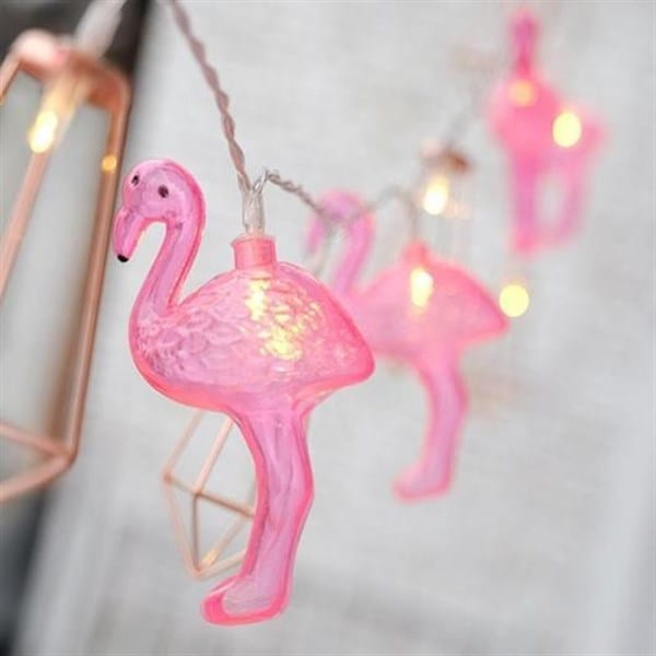 10lu Pilli Led Flamingo Dekoratif Işık Zinciri Aydınlatma 1,5 Mt Bonvagon