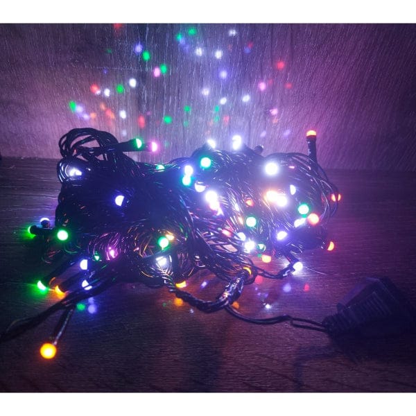 10m 100 Led Damla Uçlu Led Işık RGB Işık Siyah Kablo Bonvagon