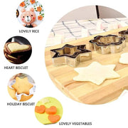 12 Adet Paslanmaz Çelik Kurabiye Kalıbı Seti Bonvagon