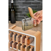 12'li Standlı Kaşıklı Baharatlık Seti Bonvagon