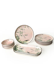 12 Parça Kahvaltı Takımı - Pink Woods 6 Kişilik Bonvagon