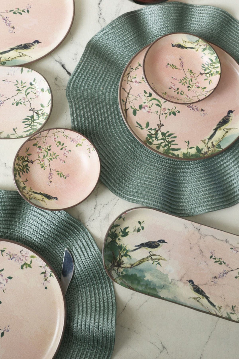 12 Parça Kahvaltı Takımı - Pink Woods 6 Kişilik Bonvagon