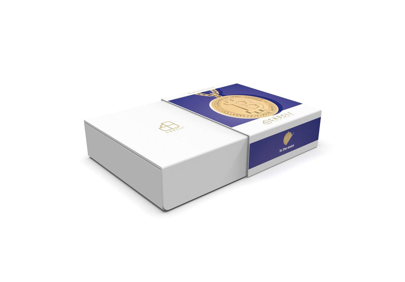 18 Ayar Altın Kaplama Bitcoin Ayarlanabilir Kolye 36-43cm Bonvagon