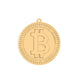 18 Ayar Altın Kaplama Bitcoin Ayarlanabilir Kolye 36-43cm Bonvagon