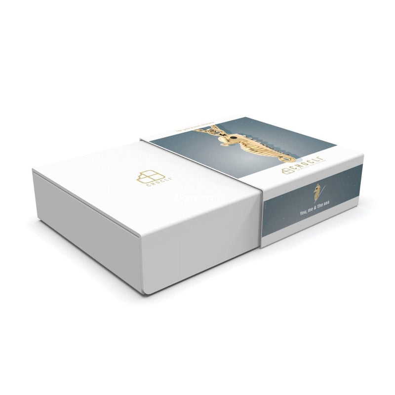 18 Ayar Altın Kaplama Denizatı Kolye 36-43cm Bonvagon