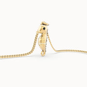 18 Ayar Altın Kaplama Denizatı Kolye 36-43cm Bonvagon