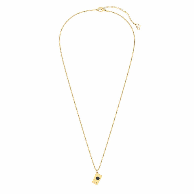 18 Ayar Altın Kaplama Fotoğraf Makinası Kolye 36-43cm Bonvagon