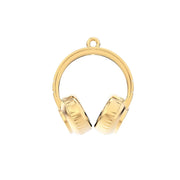 18 Ayar Altın Kaplama Kulaklık Kolye 36-43cm Bonvagon