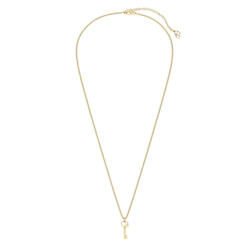 18 Ayar Altın Kaplama Love Key Kolye 36-43cm