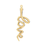 18 Ayar Altın Kaplama Love Snake Aşk Yılan Kolye 36-43cm Bonvagon