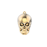 18 Ayar Altın Kaplama Skull Kolye 36-43cm