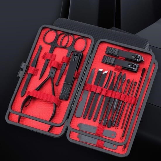 18 Parça Çanta Tipi Manikür Pedikür Tırnak Bakım Seti Bonvagon