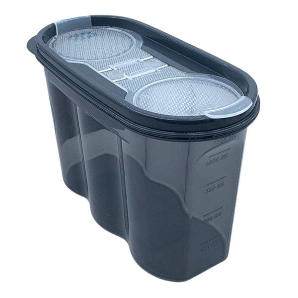 2 Kapaklı Ölçekli Erzak Saklama Kabı - 1,2 Litre Bonvagon