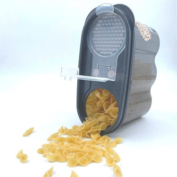 2 Kapaklı Ölçekli Erzak Saklama Kabı - 1,2 Litre Bonvagon