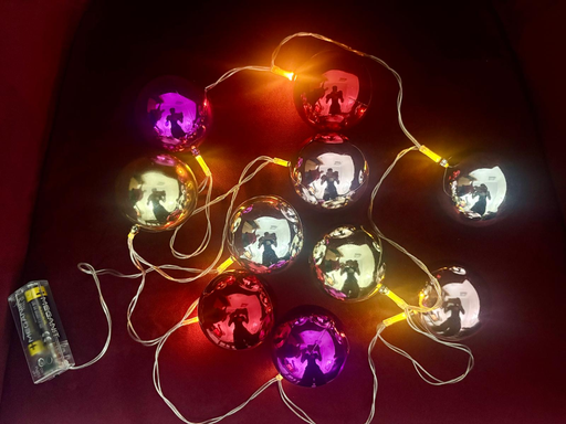 2 Metre 10 LED - Pilli Parlak Top İki Kademeli Bonvagon