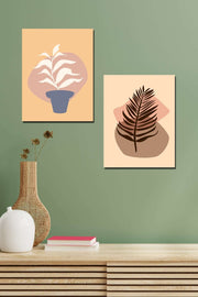 2 Parça Bohem Tarzı Sanatsal Ahşap Tablo Seti Bonvagon