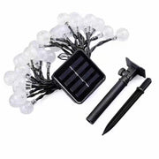 20 Ledli Ampul Solar Güneş Enerjlli Zincir Aydınlatma LED Lamba 5m 7 Mod 20W Bonvagon