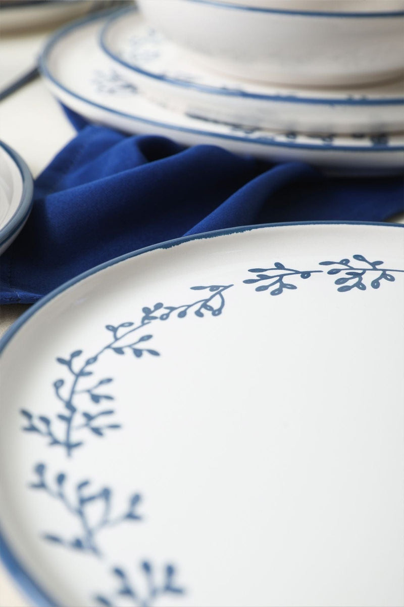 24 Parça Blue Bloom Yemek Takımı 6 Kişilik Bonvagon