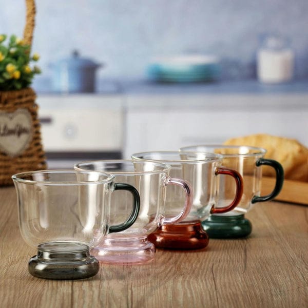 250 ml Renkli Cam Bardak Bonvagon