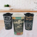 3 Adet Kahve Bardağı Seti Dekoratif Plastik Kahve Muhafaza Bardağı Bonvagon