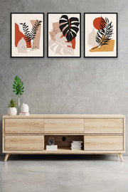 3 Parça Bohem Tarzda Sanatsal Tablo Seti Bonvagon