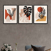 3 Parça Bohem Tarzda Sanatsal Tablo Seti Bonvagon