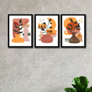 3 Parça Bohem Tarzda Tablo Seti Bonvagon