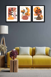 3 Parça Bohem Tarzda Tablo Seti Bonvagon