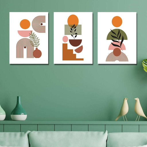 3 Parça Bohem Tarzı Tablo Seti Bonvagon