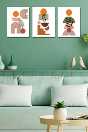 3 Parça Bohem Tarzı Tablo Seti Bonvagon