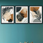 3 Parça Bohem Tarzında Mdf Ahşap Tablo Seti Bonvagon