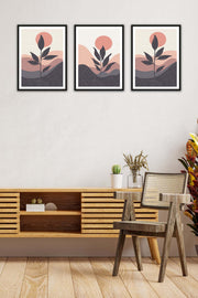 3 Parça Bohem Tarzında Mdf Tablo Seti Bonvagon