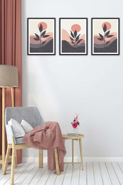 3 Parça Bohem Tarzında Mdf Tablo Seti Bonvagon