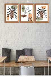 3 Parça Modern Tarzda Bohem Kadın Tasarım Uv Baskı Mdf Tablo Seti Bonvagon