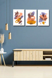 3 Parça Modern Tarzda Sanatsal Tablo Seti Bonvagon