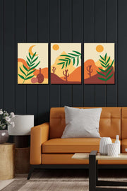 3 Parça Modern Tarzda Tablo Seti Bonvagon