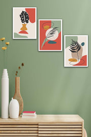 3 Parça Renkli Modern Bohem Tarzda Uv Baskı Mdf Tablo Seti Bonvagon