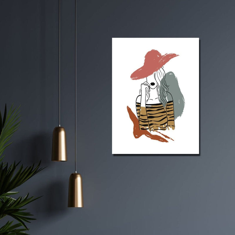 30x40 Sanatsal Kadın Portre Tablo Bonvagon