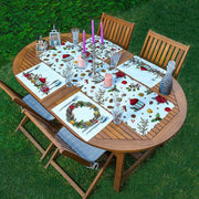 4+1 Yılbaşı Özel Tasarımlı Amerikan Servis & Runner Seti Bonvagon