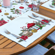 4+1 Yılbaşı Özel Tasarımlı Amerikan Servis & Runner Seti Bonvagon