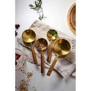 4'lü Ahşap Saplı Ölçü Kaşığı Bonvagon