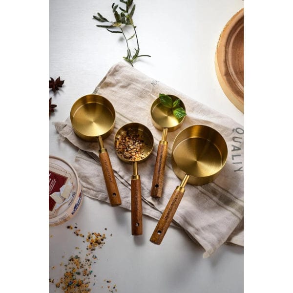 4'lü Ahşap Saplı Ölçü Kaşığı Bonvagon